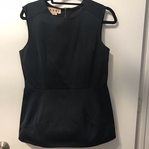 Marni Navy Blue Sleeveless Top